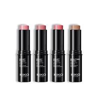 KIKO Milano Creamy Contour & Blushes Set | Sculpting Touch Creamy Stick Contour 203 & Velvet Touch Creamy Stick Blush 06, 07, 08 | Creamy Texture & Radiant Finish