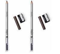 KIKO Milano Precision Eyebrow Pencil 02, Matita Per Sopracciglia Con Formula Rigida Di Microprecisione E Pettine Separatore (Confezione da 2)