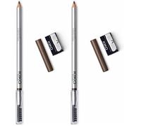 KIKO Milano Precision Eyebrow Pencil 04, Matita Per Sopracciglia Con Formula Rigida Di Microprecisione E Pettine Separatore (Confezione da 2)