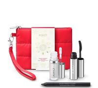 KIKO Milano Snow-Kissed Holiday Secret Santa Mini Make Up Gift Set, Gift Set Makeup: Mascara Effetto Volumizzante, Matita Occhi E Illuminante Liquido In Formato Mini