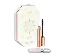 KIKO Milano Snow-Kissed Holiday Mountain Buddies Make Up Gift Set, Gift Set Makeup: Lucidalabbra 3D Hydra Lipgloss E Mascara Effetto Volume