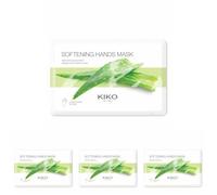 KIKO Milano Softening Hands Mask | Maschere Mani E Unghie In Tessuto Con Estratto Di Aloe (Confezione da 4)