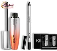 KIKO Milano Ultimate Eye Essentials Set | Mascara, Eyeliner & Sharpener for Long