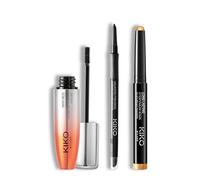 KIKO Milano Ultimate Eye Look Set | Long Lasting Eyeshadow Stick 04, Unlimited Precision Automatic Eyeliner And Khôl 16 & Maxi Mod Volume Mascara | Long-Wearing, Defined Eye Looks