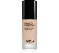KIKO Milano Unlimited Foundation fondotinta liquido lunga tenuta effetto opaco colore 02 Rose 30 ml