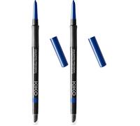 KIKO Milano Unlimited Precision Automatic Eyeliner And Khôl 06, Matita Occhi Automatica Per L’Interno E L’Esterno Dell’Occhio, 06 Dark Ultramarine (Confezione da 2)