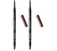 KIKO Milano Unlimited Precision Automatic Eyeliner And Khôl 12, Matita Occhi Automatica Per L’Interno E L’Esterno Dell’Occhio, 12 Wood (Confezione da 2)