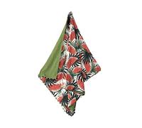 Kikoy con Pon Pon Telo Mare Doppio - Pareo 90x160cm 100% Cotone Fronte 100% Spugna di Poliestere Retro Telo Mare Pareo (Felci Blu)