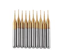 Kikumi 10 Pz Rivestimento In Titanio Carburo Di Tungsteno Fresa Punte Per Incisione Fresa 3.175mm X 0.6mm Carburo 9 * 6 * 1