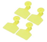 Kikumi 100 Pezzi Tag di Vitello Vuoti Tag Dell'orecchio di Identificazione in Bianco per Mucche, Mucche, Maiali, Capre, Pecore, Polpacci, Animali Gialli