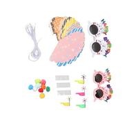 Kikumi 18 Cappelli Colorati per Feste di Compleanno per Bambini, 4 Bicchieri di Buon Compleanno, 8 Fischietti di, Decorazioni per Feste di