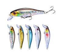 Kikumi 5 PC Esche da Pesca a Stampa 3D Esche a Manovella Dura Che Affondano Ganci per Trebles Esche per la Pesca di Pesca 8,5 Cm 9,2 G (Colore combinato)