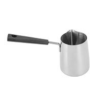 Kikumi Brocca per caffè Brocca in Scala Design per Schiuma di Latte con Manico Lungo in Acciaio Inossidabile 304 Resistente Al Calore per la Casa (350 ml)