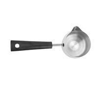 Kikumi Brocca per caffè Toroidale con Manico Lungo, Brocca per Schiuma di Latte più Liscia e Antiruggine in Acciaio Inossidabile 304 per Caffetteria Domestica (350 ml)