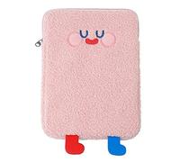 Kikumi Custodia Protettiva per Laptop, Organizer per Riporre Oggetti, Portatile, Adorabile, in Peluche, per Netbook e Tablet (Rosa)