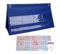 Kikumi CVC Parole Fonetica Grafico Tascabile Costruzione di Parole Grafico Tascabile da Tavolo Tenda Flash Card Educative per la Scuola Materna Prescolare