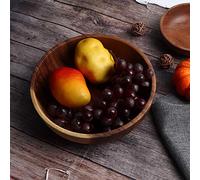 Kikumi Decora22x7,5 Cm Eco-Friendly Insalata in Legno Contenitore Foodware Bowlware 26 × 26 × 10 22x7,5 Cm Contenitore di Insalata di Legno Eco-compatibile