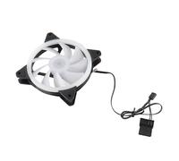 Kikumi Fan Case Computer 1200rpm LED a Doppio Ciclo a Doppio Ciclo 12 Cm RGB Case PC Silent Fan 30000h Lunga Vita per Computer Desktop