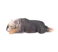 Kikumi Giocattolo Animale Sonnolento Modello Bulldog Francese Sdraiato Ad Alta Simulazione per per Bambini (Bulldog dormiente 873)