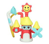 Kikumi Giocattolo da Bagnetto per Bambini, a Forma di Castello, Fiore, Spruzzo D'acqua, Ventosa, Vasca da Bagno, Doccia, Giocattoli per Bambini