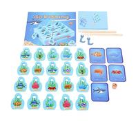 Kikumi Gioco di Pesca in Legno per Bambini Giocattolo Diversi Modelli Gioco di Pesca con Blocchi di Legno Impostato per Migliorare Il Coordinamento