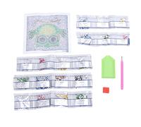 Kikumi Kit Fai da Te Dipinto di, Realizzato con Materiali di Alta qualità, Ottimo per Migliorare la Coordinazione Occhio-mano, Motivi di Veicoli, Stampa Ad Alta Definizione, 17x17 Cm