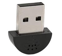 Kikumi Mini Microfono USB Portatile, Mini Microfono USB Omnidirezionale a 360 Gradi Ad Alta sensibilità Riduzione del Rumore del Suono Chiaro per la Registrazione di Giochi Online Plug
