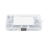 Kikumi Morsetti per Tubo a Doppio Orecchio da 80 Pezzi Morsetti a Pinza a Crimpare Resistente Alla Corrosione del Sale Design a Tenuta a 360° Leggero per Auto Camion CAMP