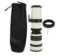 Kikumi Obiettivo Focusg con Attacco E, 28X9X9, Bianco, Apertura 420.800 Mm, F8.316, Messa a Fuoco Manuale Completa, Teleobiettivo con Zoom per Telescopio Fotocamera con Attacco Ef-S