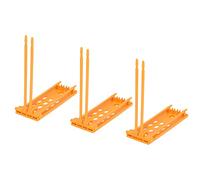 Kikumi Pacchetto di Anelli da 3 Piedi Frame 4 Colonne Space Saving Carrier Feed Place per Telaio Rack di Bande Agricole (Giallo)