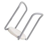 Kikumi Porta della Piastra di Organizzatore Retrattile, Rastrelliere di Scarico Rapido per il Bancone della Cucina, Portabicchieri Ampliabile e Alla Moda (Bianco grigio)