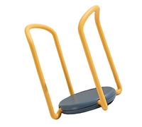 Kikumi Porta della Piastra di Organizzatore Retrattile, Rastrelliere di Scarico Rapido per il Bancone della Cucina, Portabicchieri Ampliabile e Alla Moda (Giallo e blu)