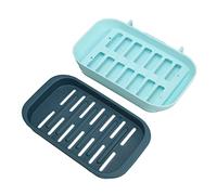 Kikumi Portasapone con Cassetto, Portasapone Autosvuotante, Autoadesivo per Cucina e Bagno