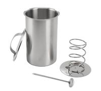 Kikumi Pressa per Carne in Acciaio Inossidabile, Strumento da per Prosciutto, Manzo, Pollame, Verdure, con Termometro Integrato, Facile da Usare e da Pulire