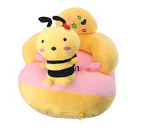 Kikumi Sedili di Supporto per Imparare a Sedersi per Bambini Anti Caduta Anti Rotazione Laterale Peluche Ricaricabile Baby Impara a Sedersi Sedia per Interni Ed Esterni (Ape)