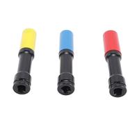 Kikumi Set di 3 Bussole Protettive per Ruote a Parete Sottile, Bussole Profonde a Impatto Extra Lungo 17 19 21 Mm in Acciaio Cr Mo, con Struttura a Perno Cavo per L'installazione e la