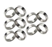 Kikumi Set di Accessori Hardware in Acciaio Inossidabile da 10 Distanziatori per Rondelle, Diametro Esterno 15 Mm, Diametro Interno 12 Mm (3515-0015-0040)