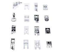 Kikumi Set di Piedini per Macchina da Cucire da 16 Pezzi, Parti di Ricambio in Metallo e Plastica con, per il Cantante