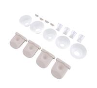 Kikumi Set di Ricambio per Tiralatte Indossabile, Valvole a Becco D'anatra in Silicone da 5 Pezzi e Inserti Flangiati con Diverse Dimensioni 13 15 17 19 21 Mm, per Un'efficiente