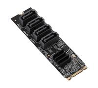 Kikumi Titolo: Scheda Adattatore da M.2 a Serial ATA3.0 ASM1166 M.2 Chiave Chiave B Scheda di Espansione PCI E 3.0 NVME con Indicatore Intelligente Supporta SSD Desktop E HDD Normale