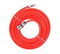 Kikumi Tusino Flessibile Ad Alta Pressione 5 * 8 Mm con Connettore Rapido Maschio/femmina, Materiale EVA Premium, Rosso 15m, Adatto per Strumenti Pneumatici, Riparazione Automatica, Lavorazione del