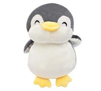 Kikuo Cuscino in Peluche Pinguino, Cute Penguin Pillow Toy, Super Soft Pillow Stuffed per bambini ragazze ragazzi compleanno fidanzata San Valentino e regali di Natale (Grigio)