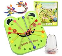 KIKVTER Brainy Knots Game, Rope Challenge Game, Logica Giochi, Rope Challenge Puzzle con corda, Logica Gioco di strategia giochi Logica Giochi Nodo per bambini dai 3 giochi di abilità