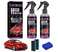 KIKVTER Polish Auto Rimuovi Graffi, 2 Pezzi High Protection Spray 3 in 1, Nano Ceramic Rivestimento Spray, Ceramic Coating Auto Ripara, Nanotecnologia Auto, Rinnova Auto Carrozzeria Rimuovi Graffi