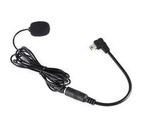 KIKYO Mini microfono da 3,5 mm, microfono esterno nero con clip sul microfono + cavo adattatore per GoPro Hero4 3/3 +