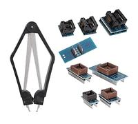KILATA KIT ADATTRI PROGRAMMATORIO da 9 pezzi Kit con SOP16, da SOP8 a DIP8, PLCC44 DIP40, DIP SMD per TL866CS TL866A EZP2010 IC Extractor