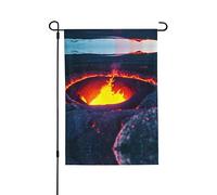 Kilauea - Bandiere per patio vulcano, double-face, vibranti, 71,1 x 101,6 cm, per barbecue estivi e picnic
