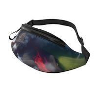 Kilauea Volcano Bloom Print Uomo Donna Elegante Marsupio Comfort Pack Viaggio per Escursionismo Ciclismo e Corsa