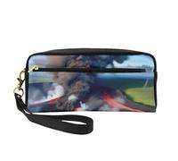 Kilauea Vulcano Bloom Print elegante borsa per il trucco per donne e ragazze, trousse per cosmetici, articoli da toeletta, scuola, ufficio, viaggi