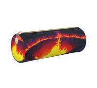 Kilauea vulcano PU pelle piccolo astuccio matita piccolo astuccio portapenne piccolo astuccio astuccio sottile design cerniera